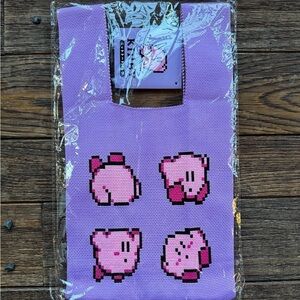 Kirby Nintendo Purple Knit Bag from Japan